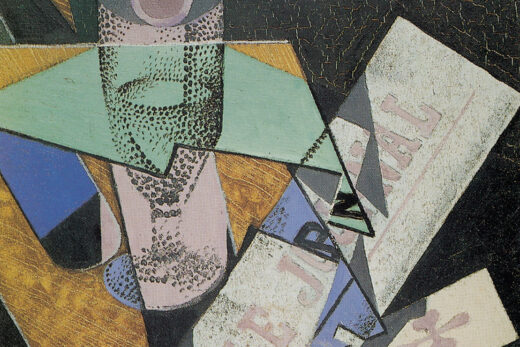 Verre et journal